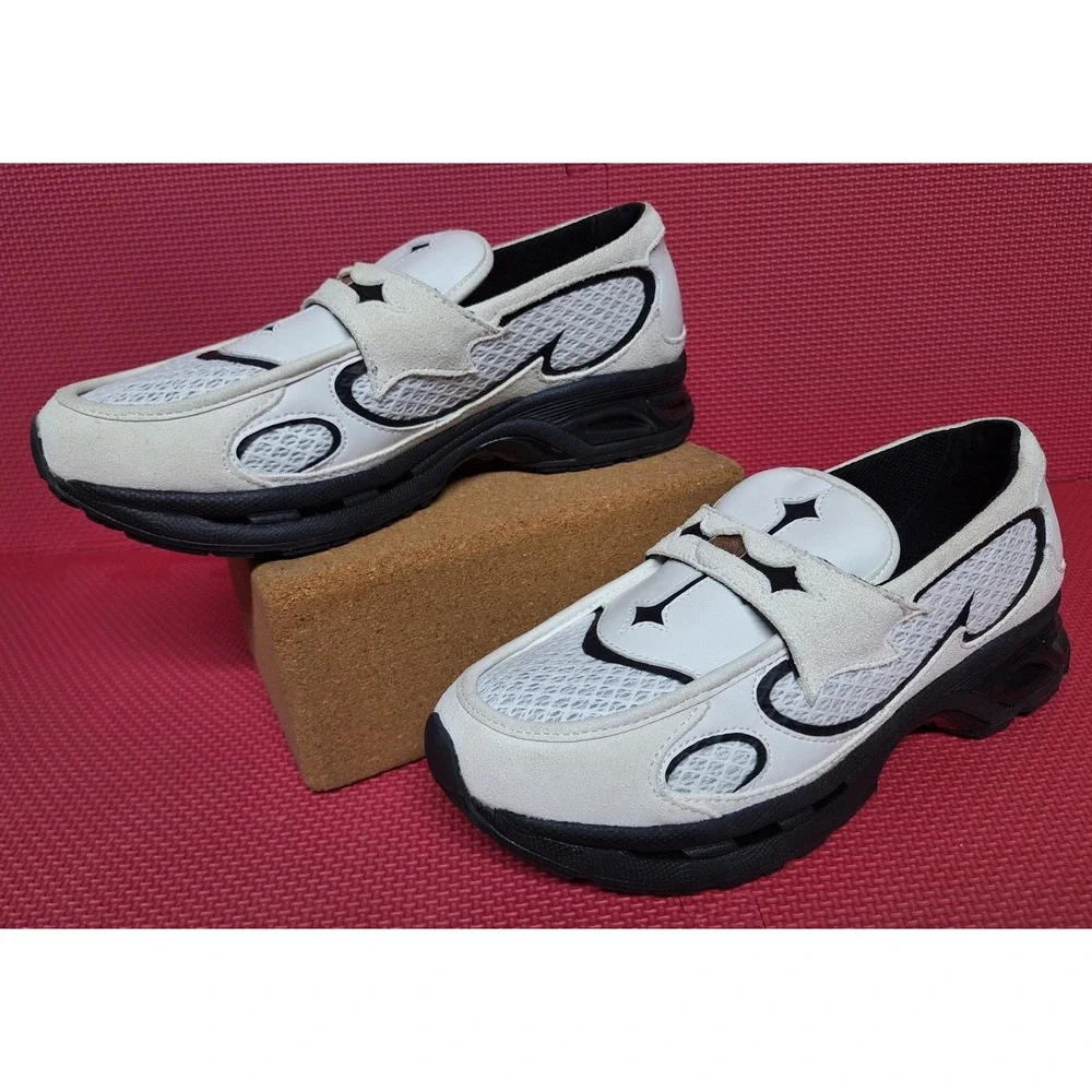 Bravest Studios White Runner Loafers Kross Kountry Slip On-Shoes US Size 10 Mens